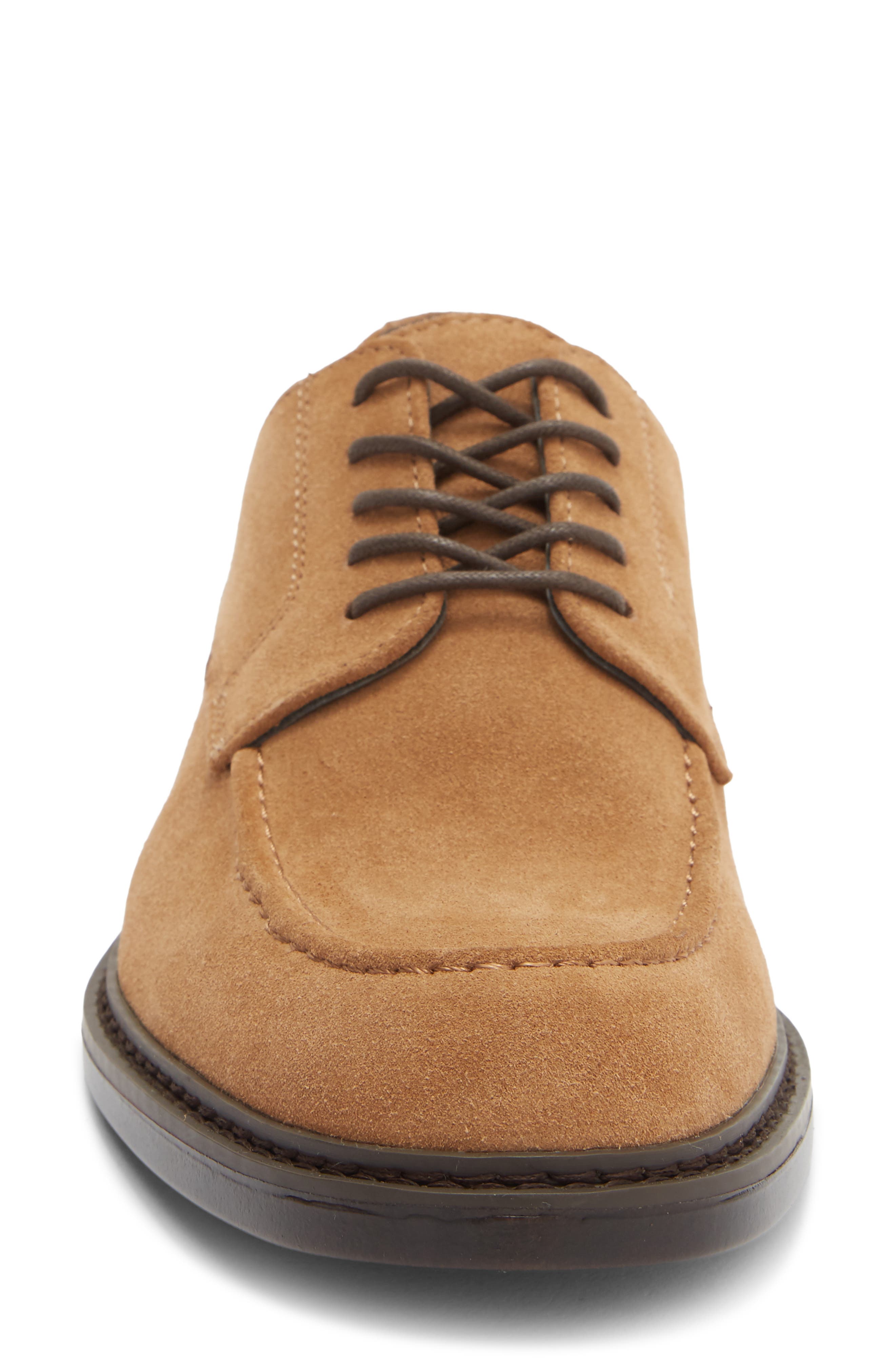 Houston Dress Moc Toe Lace-Up, Alternate, color, TAN ALMOND