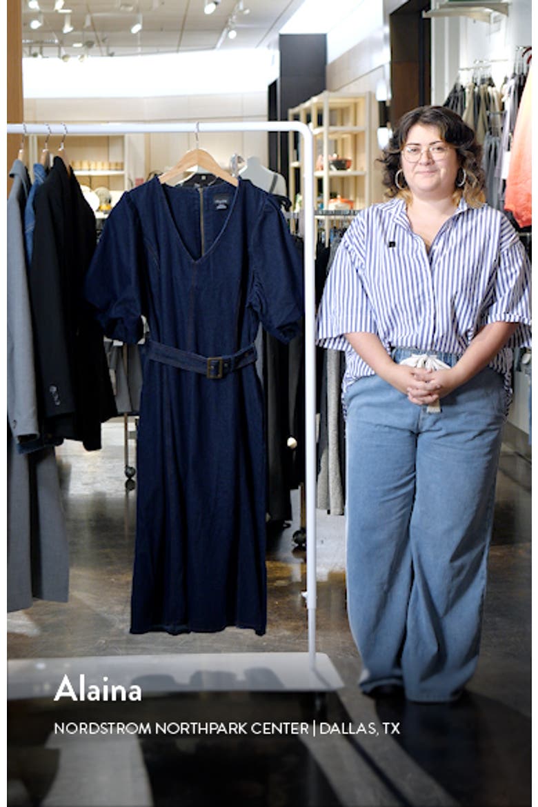 Delilah Flutter Sleeve Denim Midi Dress video
