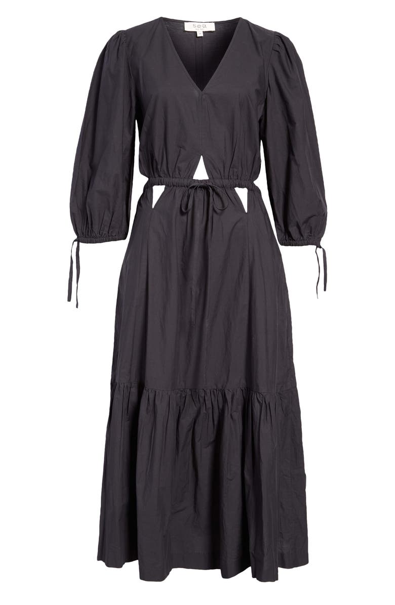Sea Steph Cutout Long Sleeve Maxi Dress, Alternate, color, 