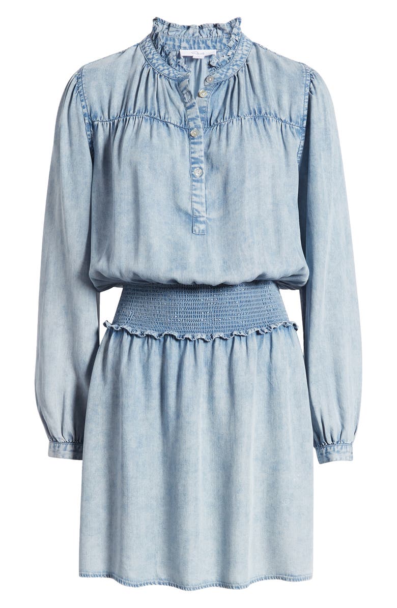 Rails Shawna Smocked Waist Chambray Minidress, Alternate, color,