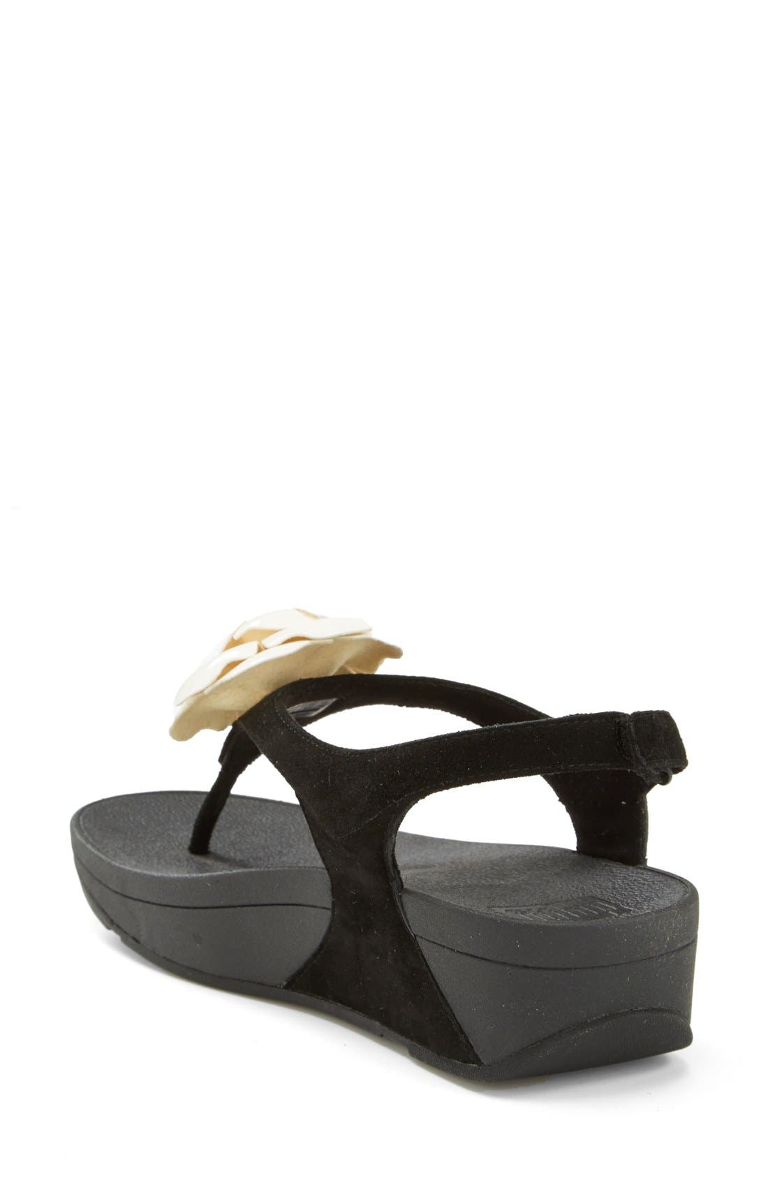 FitFlop 'Bloom' Suede Thong Sandal, Alternate, color, 