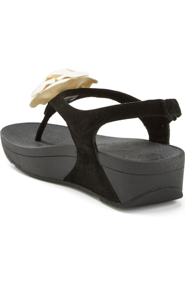 FitFlop 'Bloom' Suede Thong Sandal, Alternate, color,