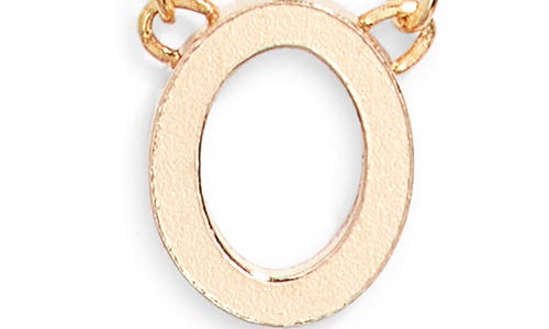Set & Stones Cheyenne Initial Pendant Necklace In Gold/o