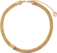 Burberry Engraved Check Necklace