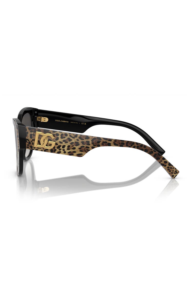 54mm Gradient Butterfly Sunglasses, Alternate, color, BROWN BLACK / GREY GRADIENT