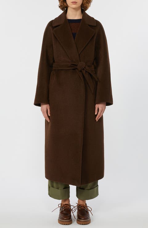 Tempera Wool & Alpaca Blend Wrap Coat