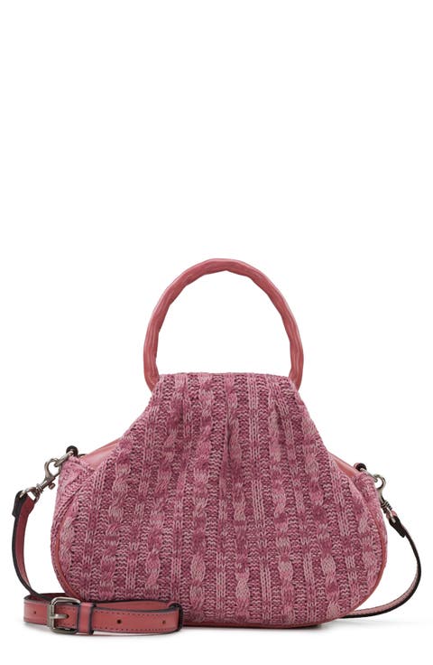 Milburn Cable Knit Bucket Bag