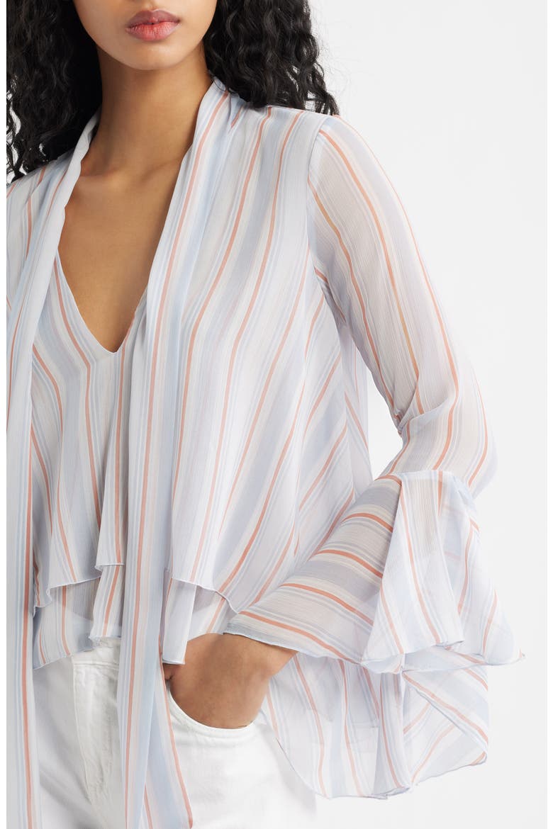 Leif Stripe Ruffle Shirt, Alternate, color, BLUE