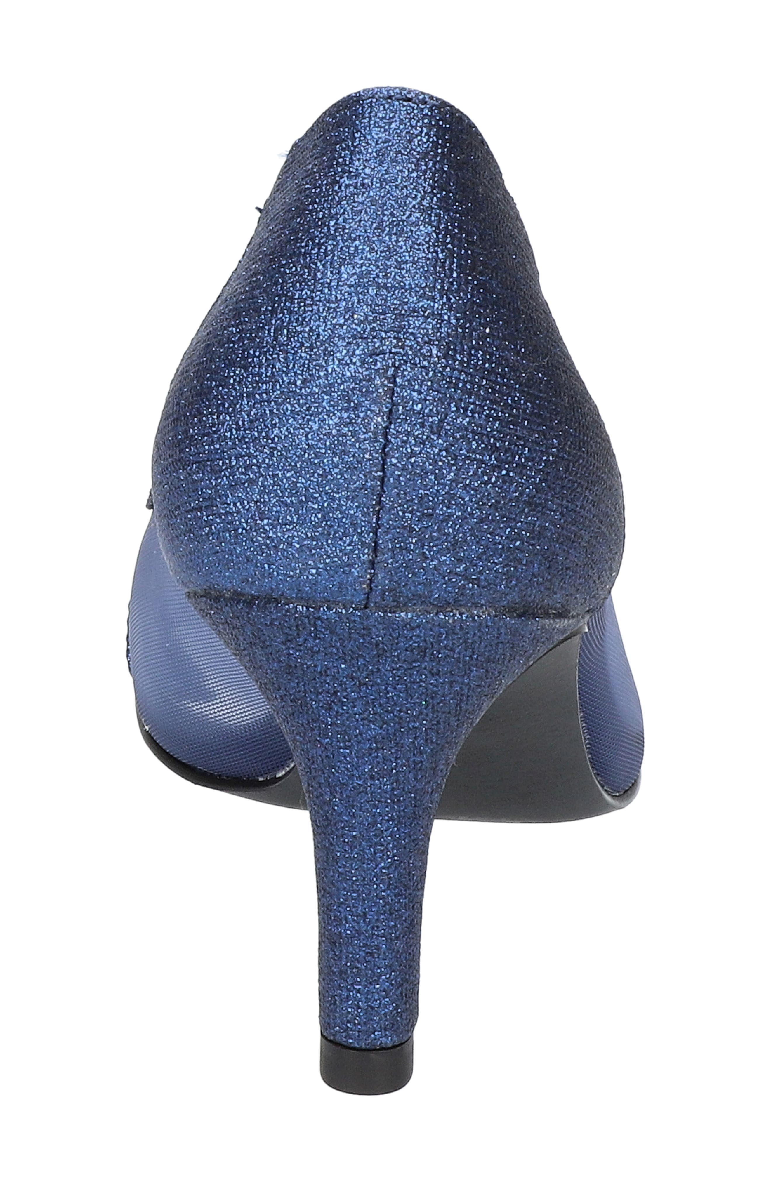 Picaboo Peep Toe Pump, Alternate, color, NAVY GLITTER