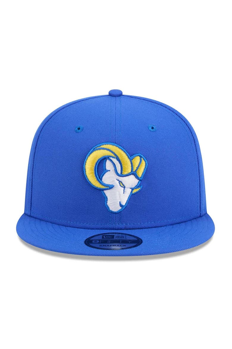 Men's New Era Royal Los Angeles Rams 9FIFTY Snapback Hat, Alternate, color, Royal