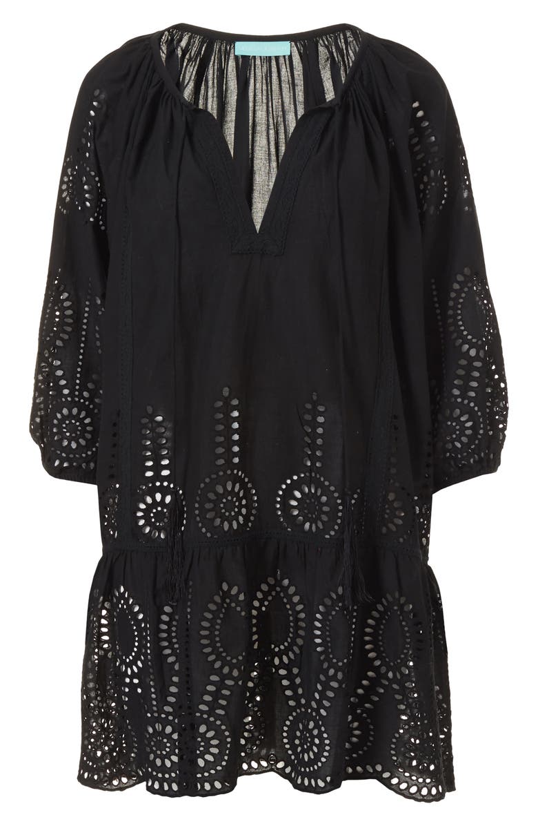 Melissa Odabash Ashley Core Broderie Anglaise Cover-Up Tunic, Alternate, color, 