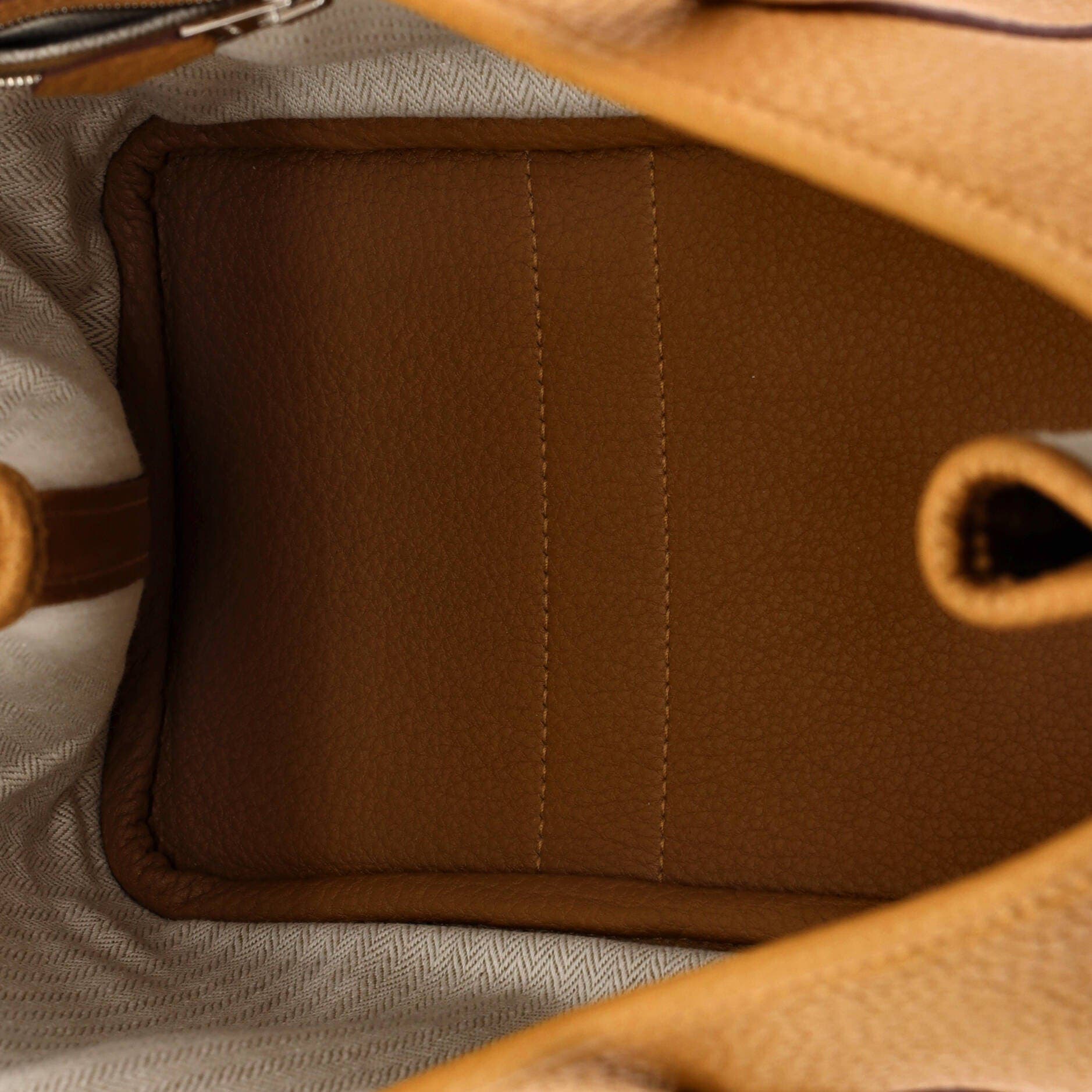 Pre-Owned Hermes Garden Party Tote Leather 30, Alternate, color, Sesame