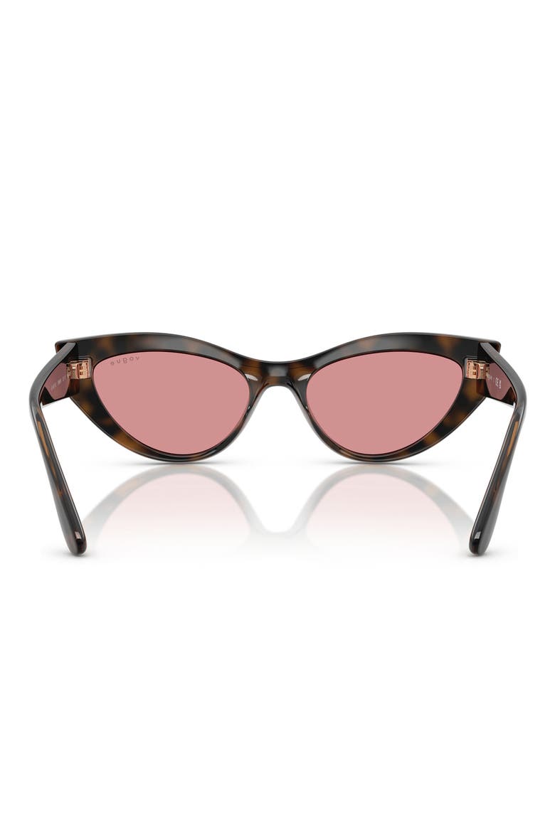 52mm Polarized Cat Eye Sunglasses, Alternate, color, HAVANA