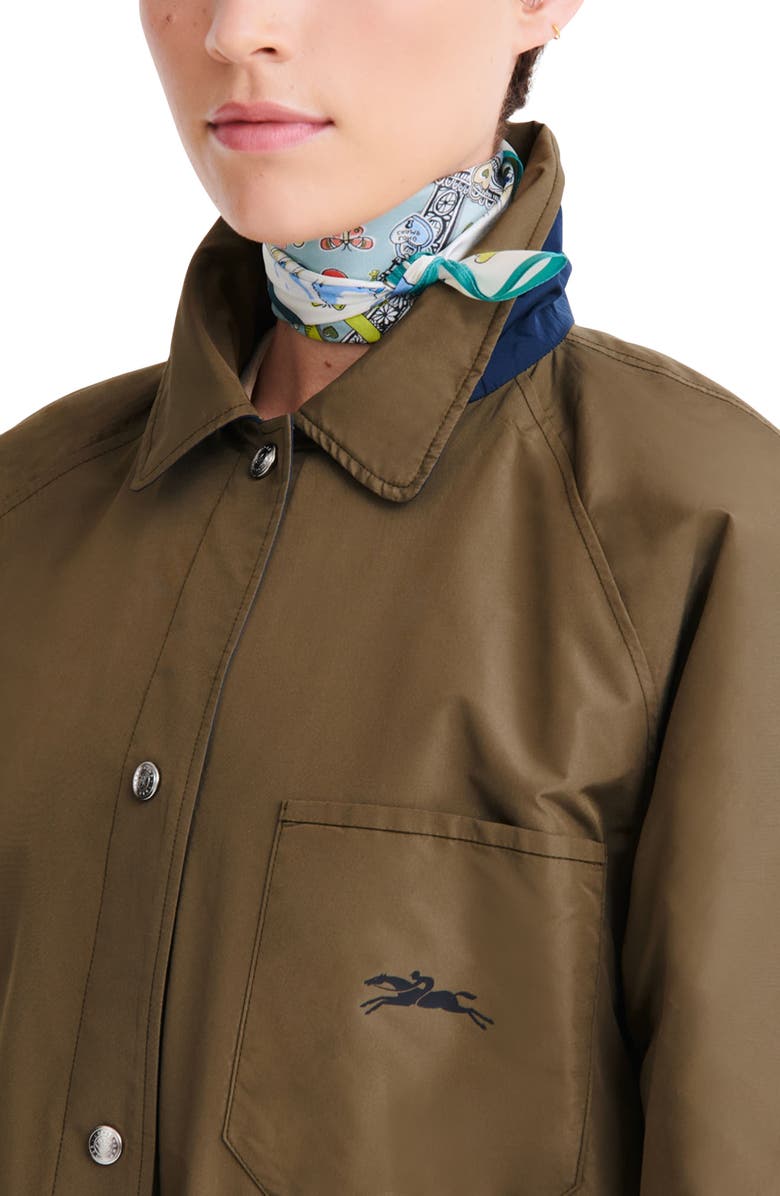 Longchamp Eiffel Tower Square Silk Scarf, Main, color, 