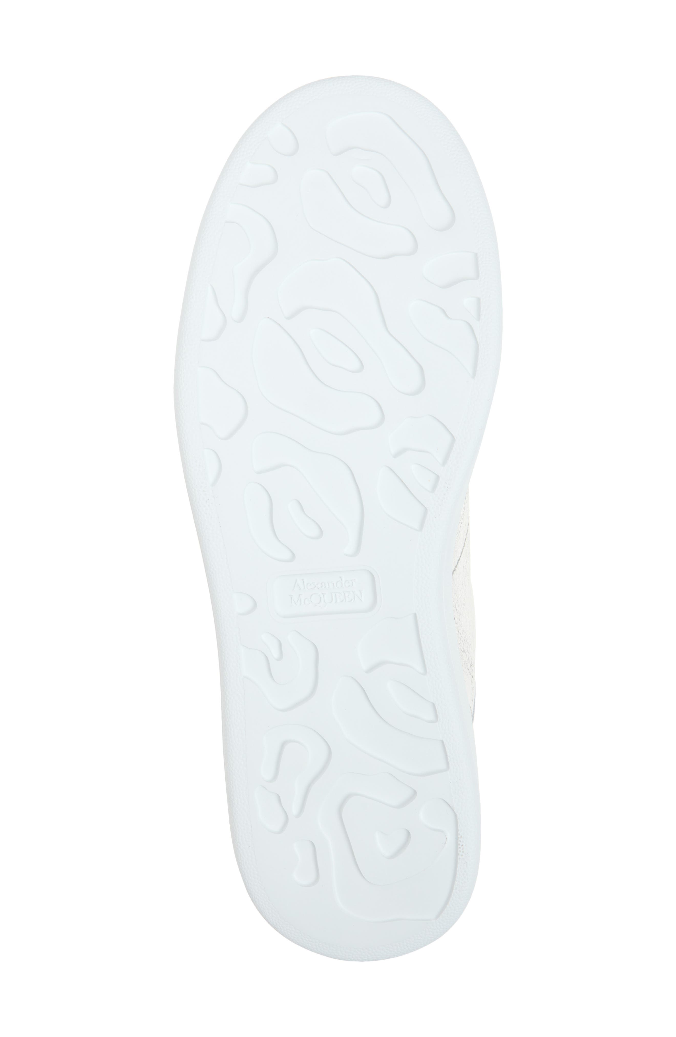 McQueen Oversized Mirror Sneaker, Alternate, color, Silver