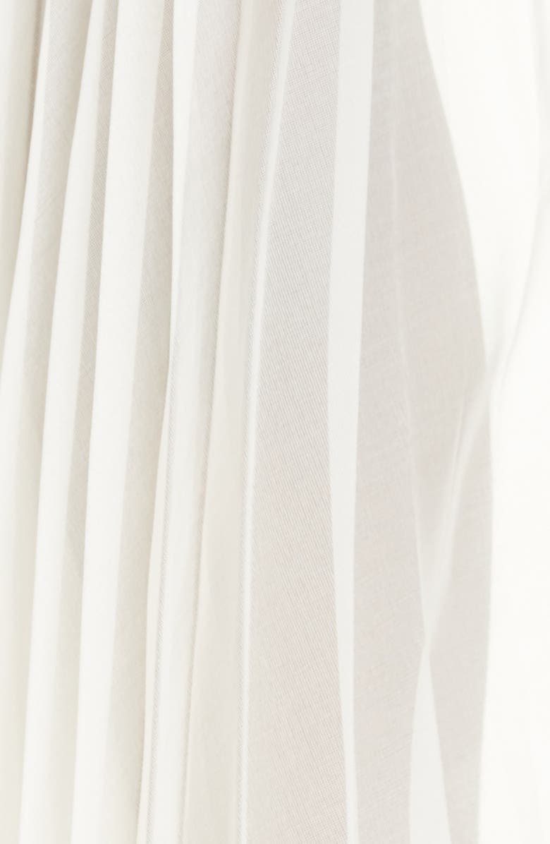 Gucci Pleated Sleeve Silk Blend Organdy Blouse, Alternate, color,