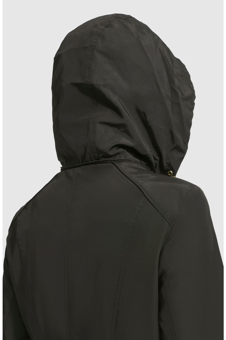 Travel Packable Hooded Rain Jacket, Alternate, color, BLACK
