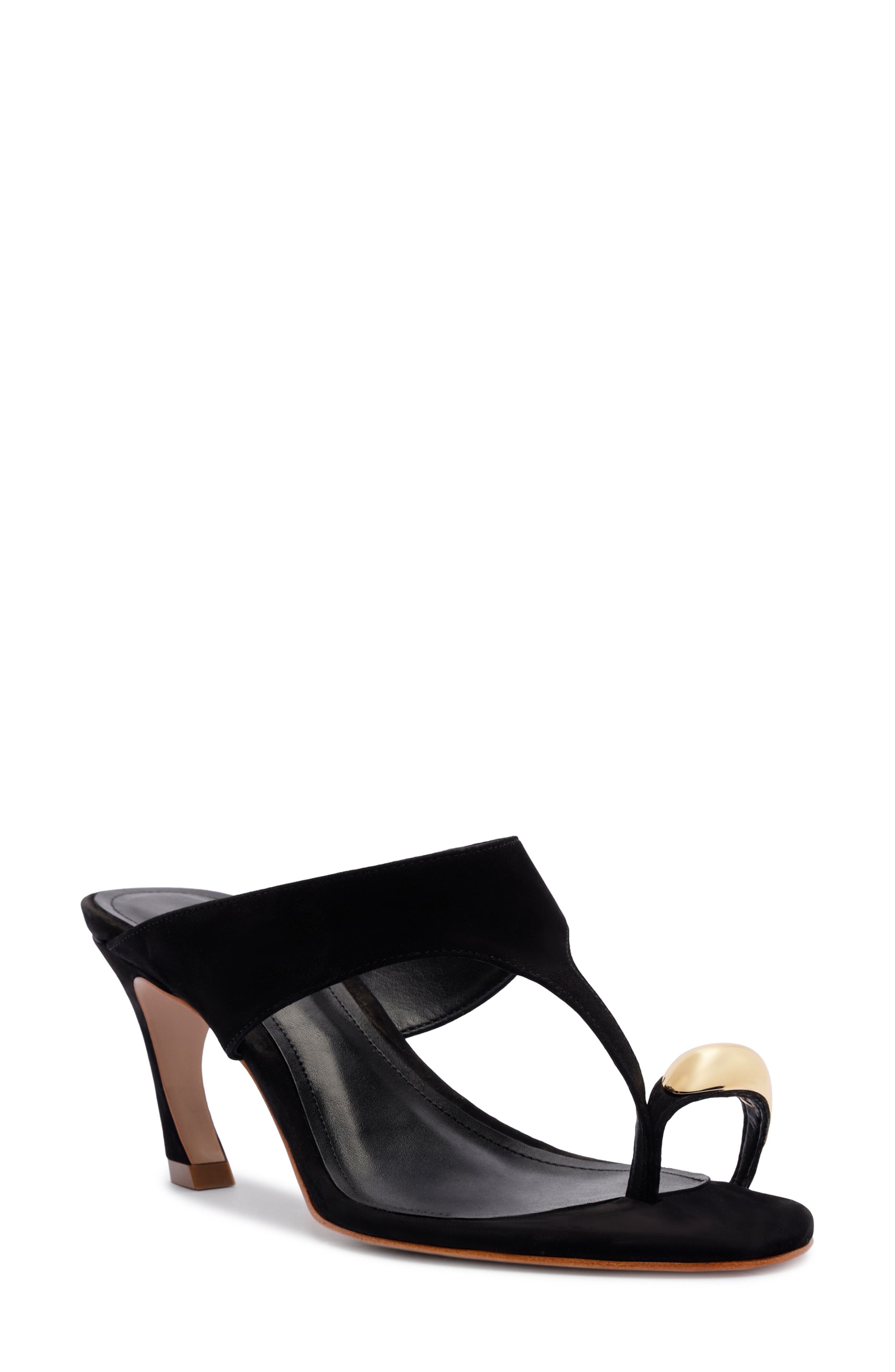 Schutz Maisie <br />Kitten Heel Slide Sandal, Main, color, Black