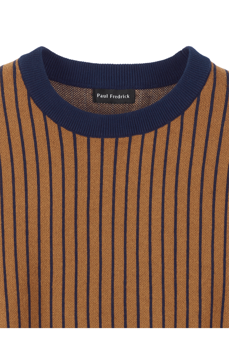 Paul Fredrick Cotton Crewneck Sweater, Alternate, color, Multi