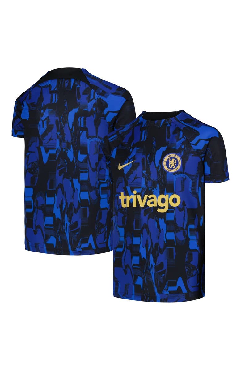 Nike Youth Nike Blue Chelsea 2023/24 Academy Pro Performance Pre-Match Top, Main, color,