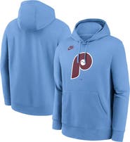 Nike Men's Nike Light Blue Philadelphia Phillies Cooperstown Collection Logo Club Pullover Hoodie