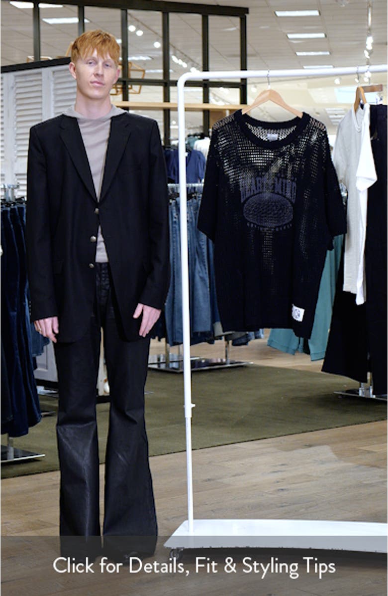 BB Mercer Short Sleeve Crop Chunky Cotton Sweater, sales video thumbnail