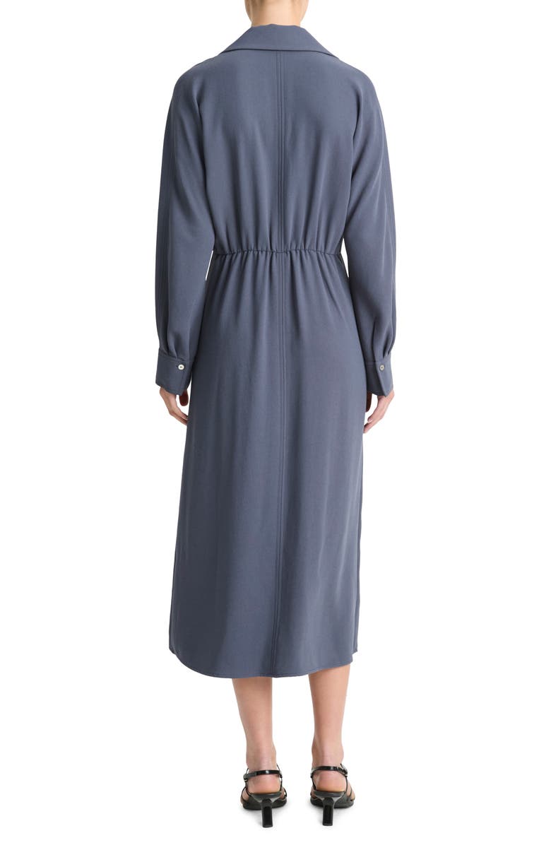 Vince Long Sleeve Shirtdress, Alternate, color, Dark Water