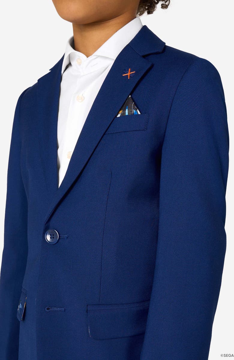 OppoSuits x Sonic the Hedgehog Kids' Daily Slim Fit Blue Sport Coat, Alternate, color, Blue