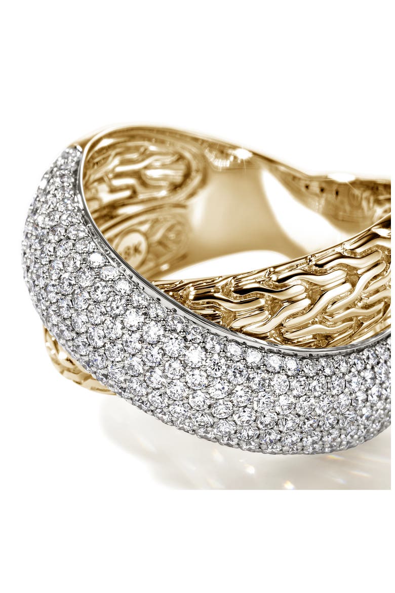Artisan Series 18k Gold Diamond Pave Ring, Alternate, color, GOLD