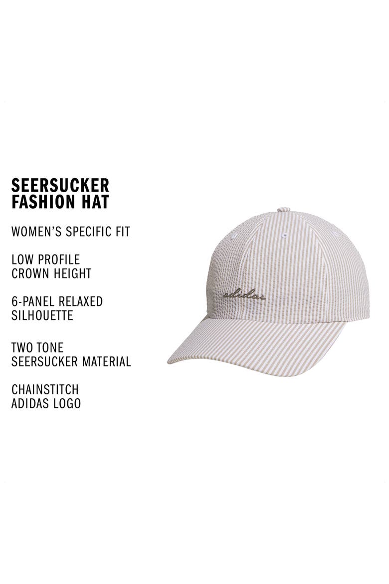 Seersucker Baseball Cap, Alternate, color, WONDER CARGO KHAKI/ CLAY GREY