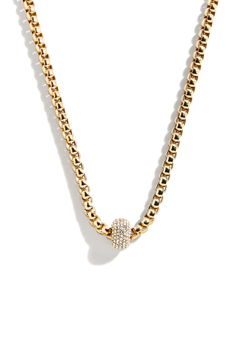 Jonie Pavé Pendant Necklace, Alternate, color, GOLD/ CLEAR