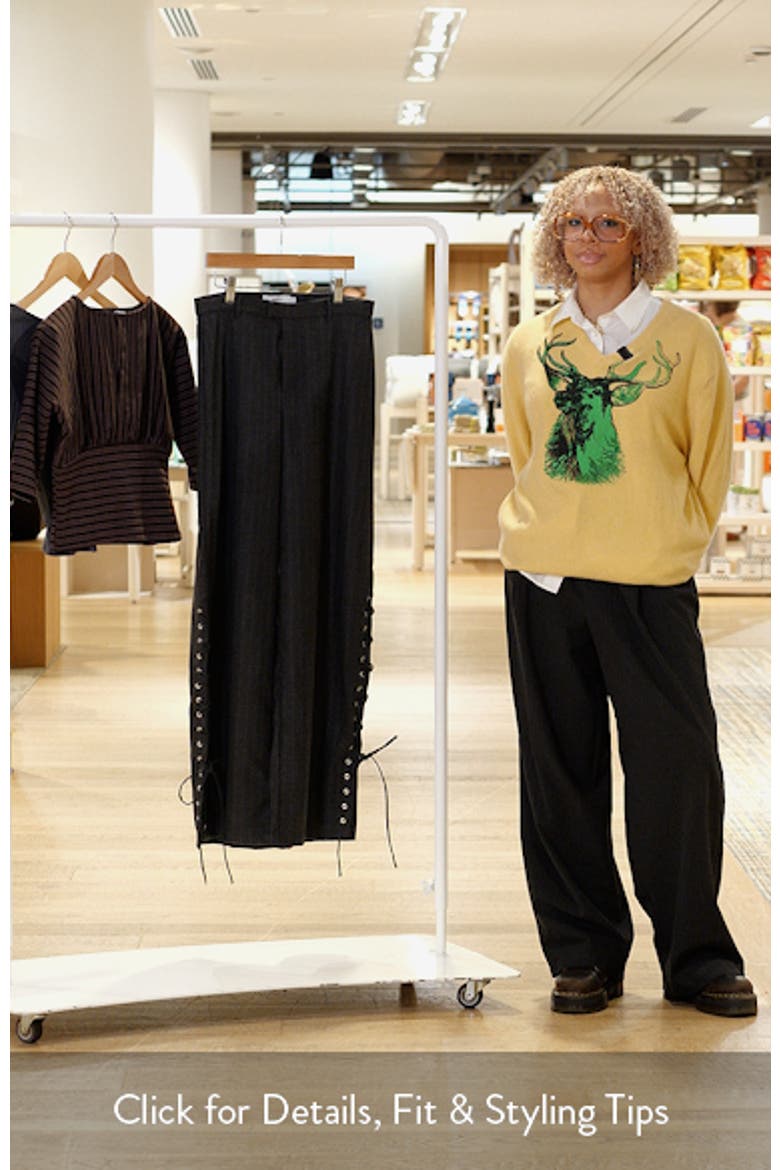 Delirio Lace-up Wide Leg Pants video