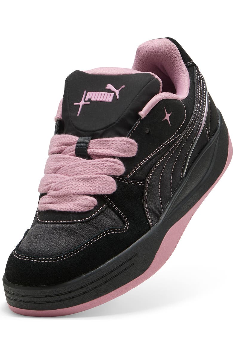 PUMA Park Luna Satin Sneaker, Alternate, color, Puma Black/ Poised Pink