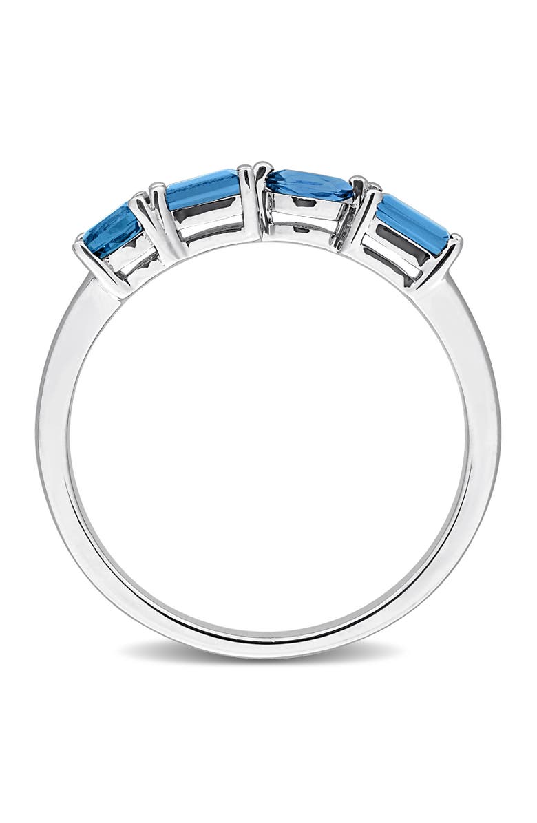 Julianna B. Blue Topaz Anniversary Band in Sterling Silver, Alternate, color, Blue Topaz