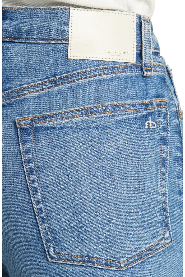 Sofie Raw Hem High Waist Crop Wide Leg Jeans, Alternate, color, MONTEROSSO