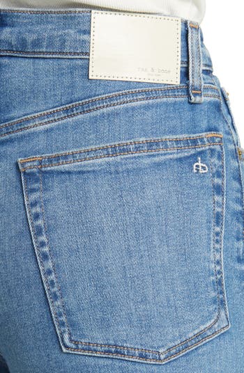 rag bone Sofie Raw Hem High Waist Crop Wide Leg Jeans Nordstrom - Main Image