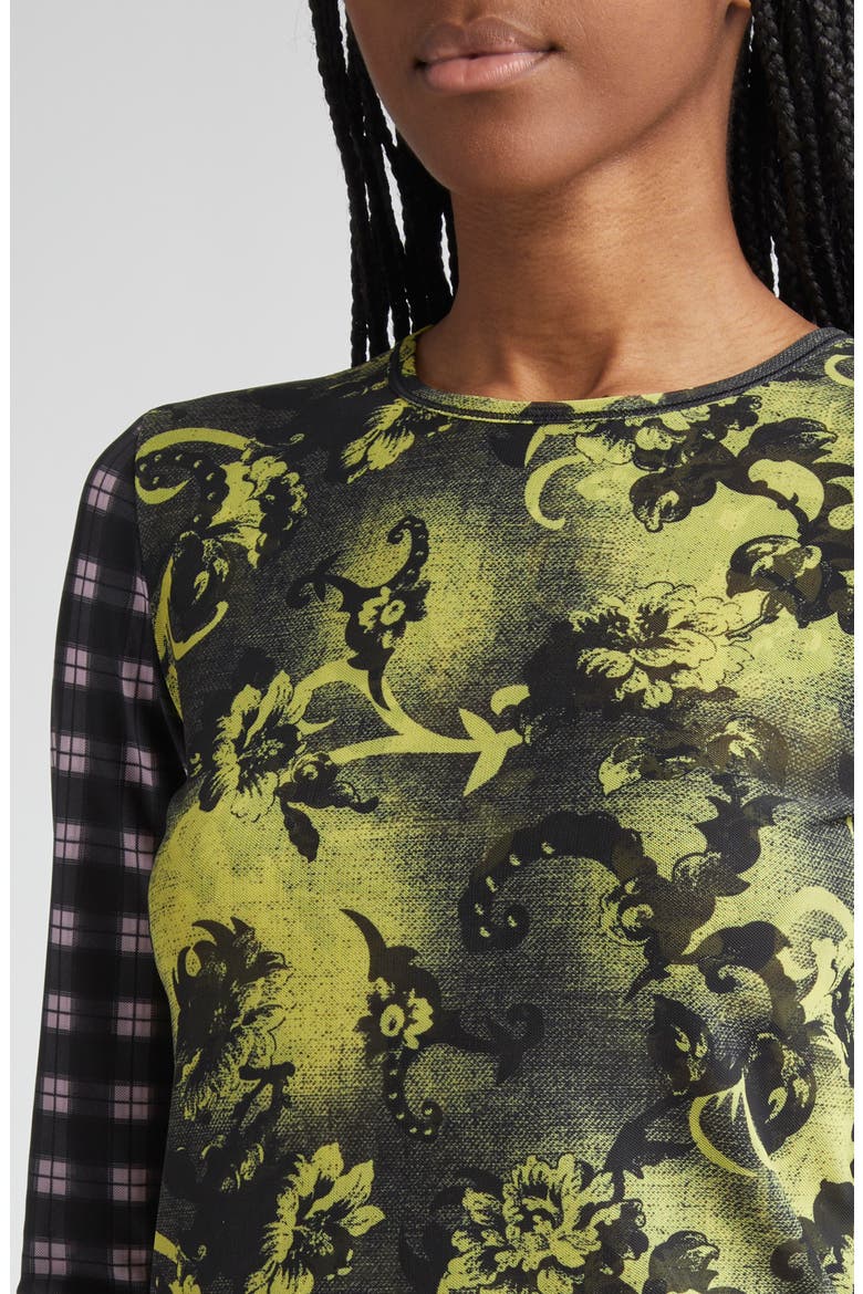 Chopova Lowena Starlight Mixed Print Mesh Top (Women) | Nordstrom