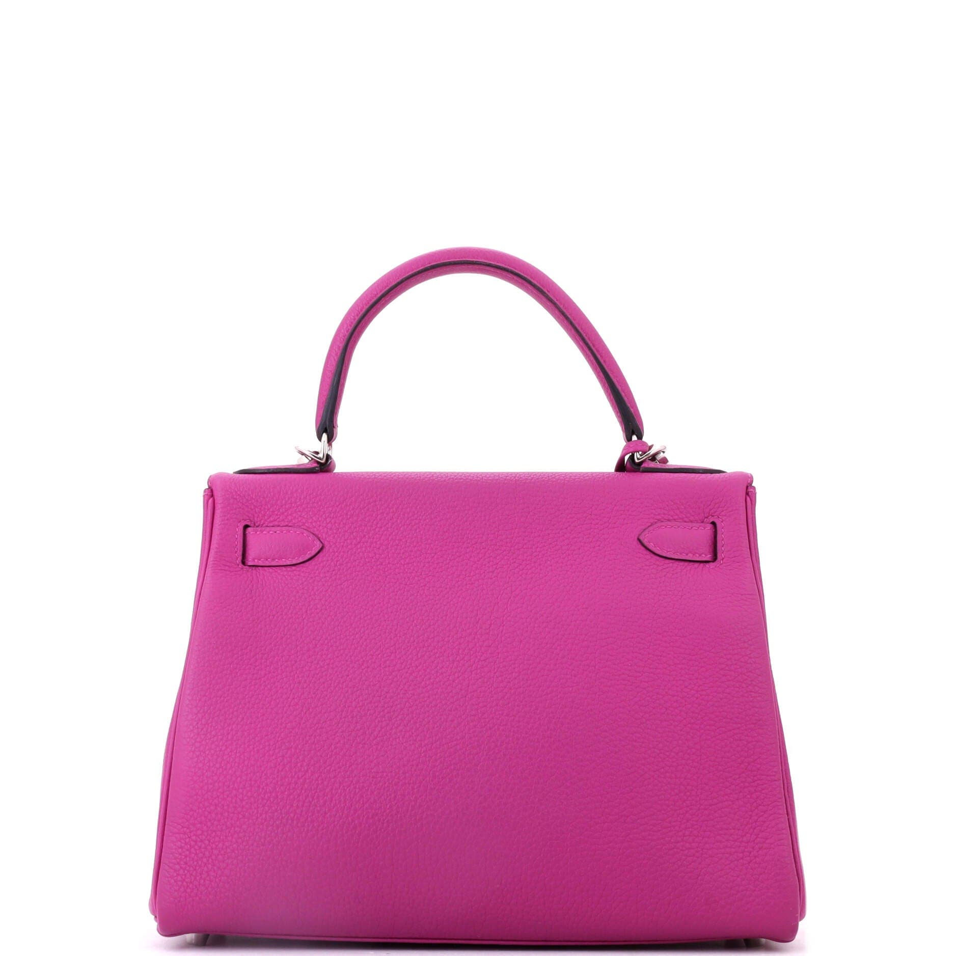 Kelly Handbag Pink Togo with Palladium Hardware 28, Alternate, color, Rose Pourpre