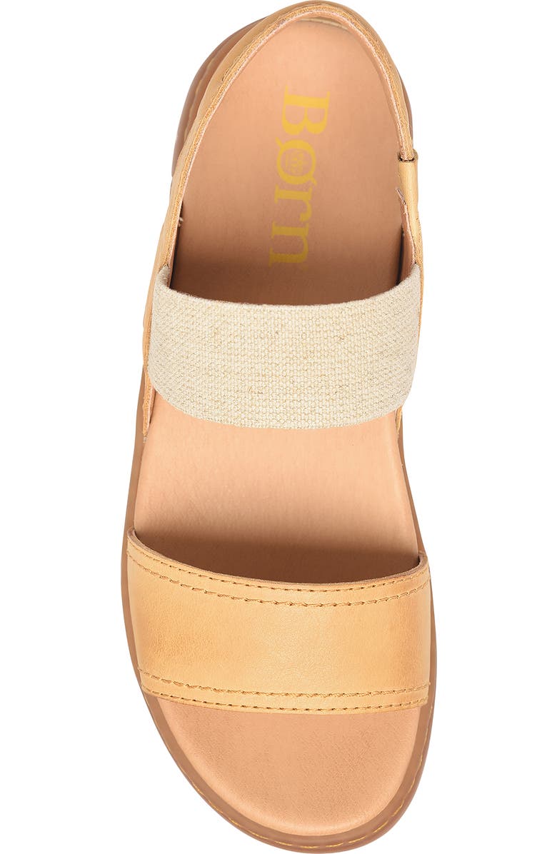 Børn Amabel Sandal, Alternate, color, Yellow Leather