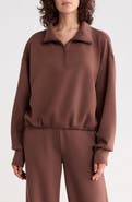 Z by Zella Whisper Knit Half Zip Sweatshirt