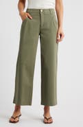 Wit & Wisdom Wyatt Skyrise Crop Wide Leg Twill Pants