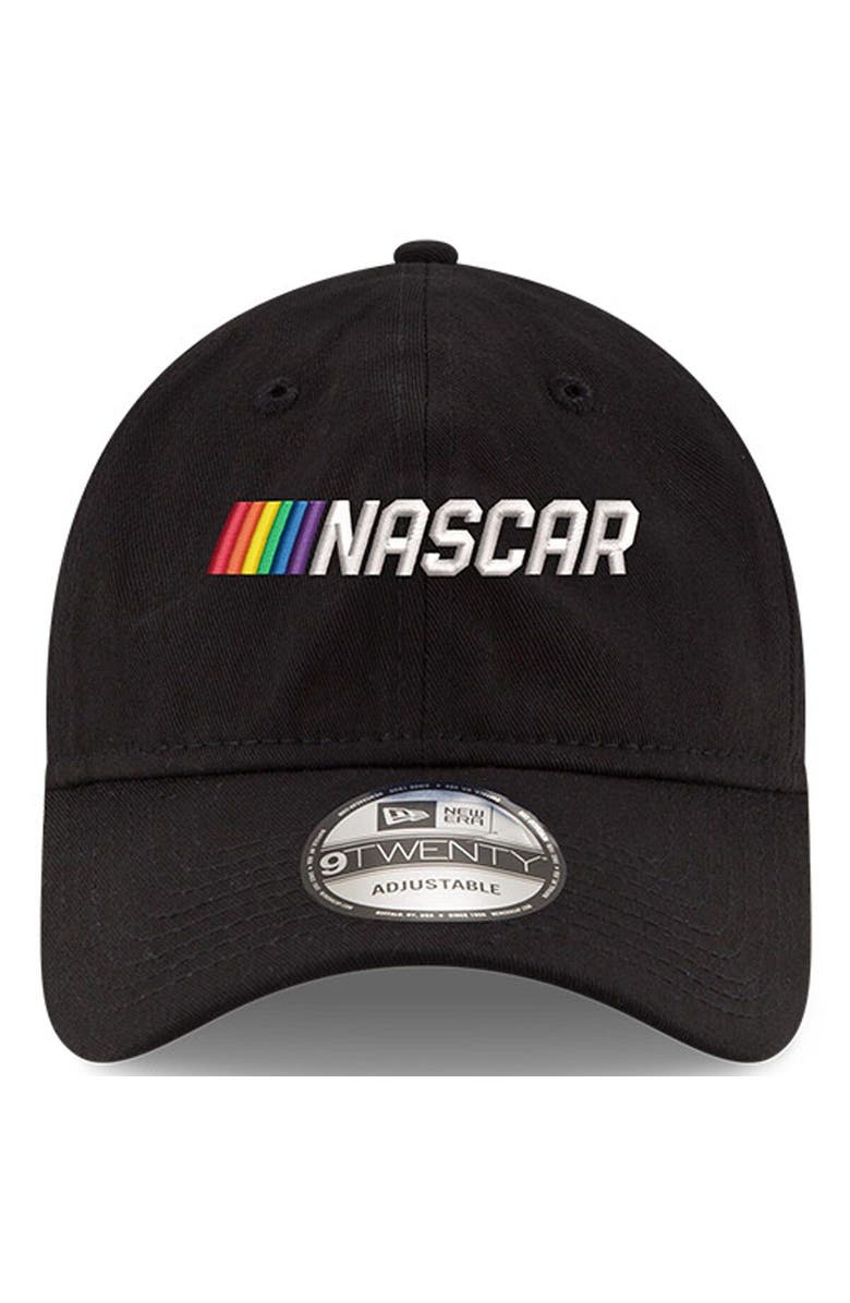 New Era Men's New Era Black NASCAR Wordmark Pride 9TWENTY Adjustable Hat, Alternate, color, 