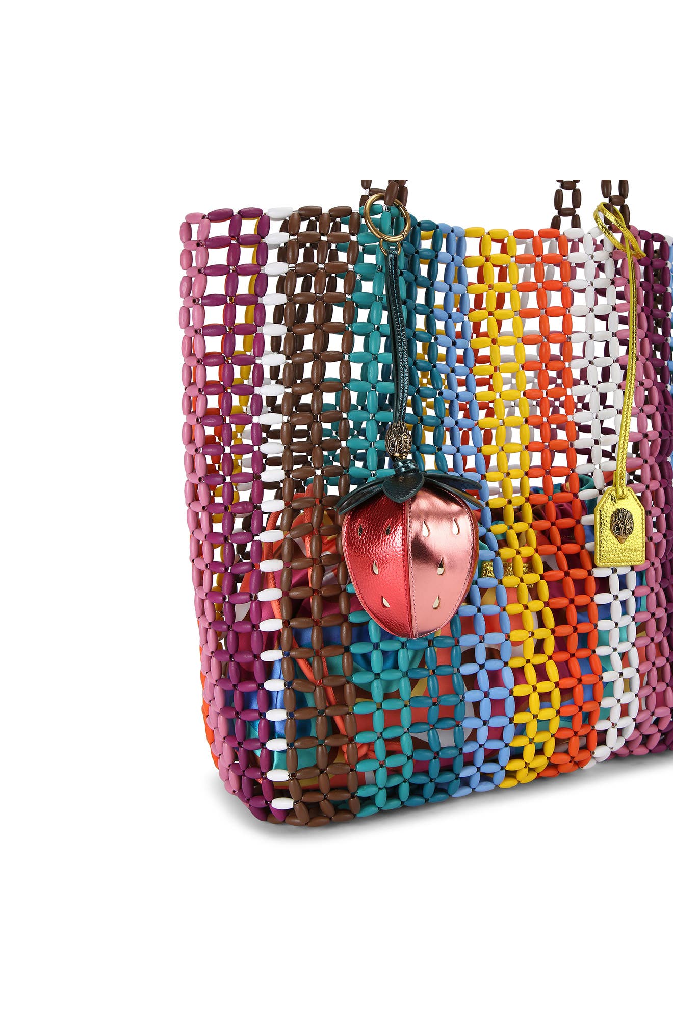 Kurt Geiger London Strawberry Leather Charm, Alternate, color, 