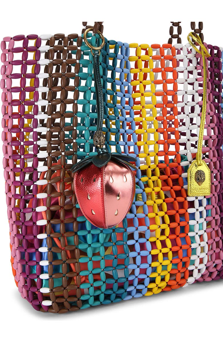 Kurt Geiger London Strawberry Leather Charm, Alternate, color,