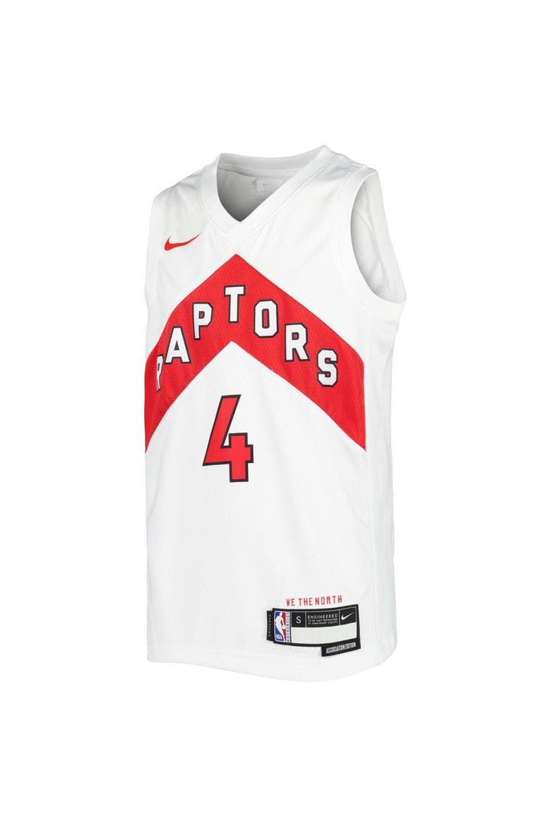 Youth Nike Scottie Barnes White Toronto Raptors Swingman Jersey - Association Edition, Alternate, color, White