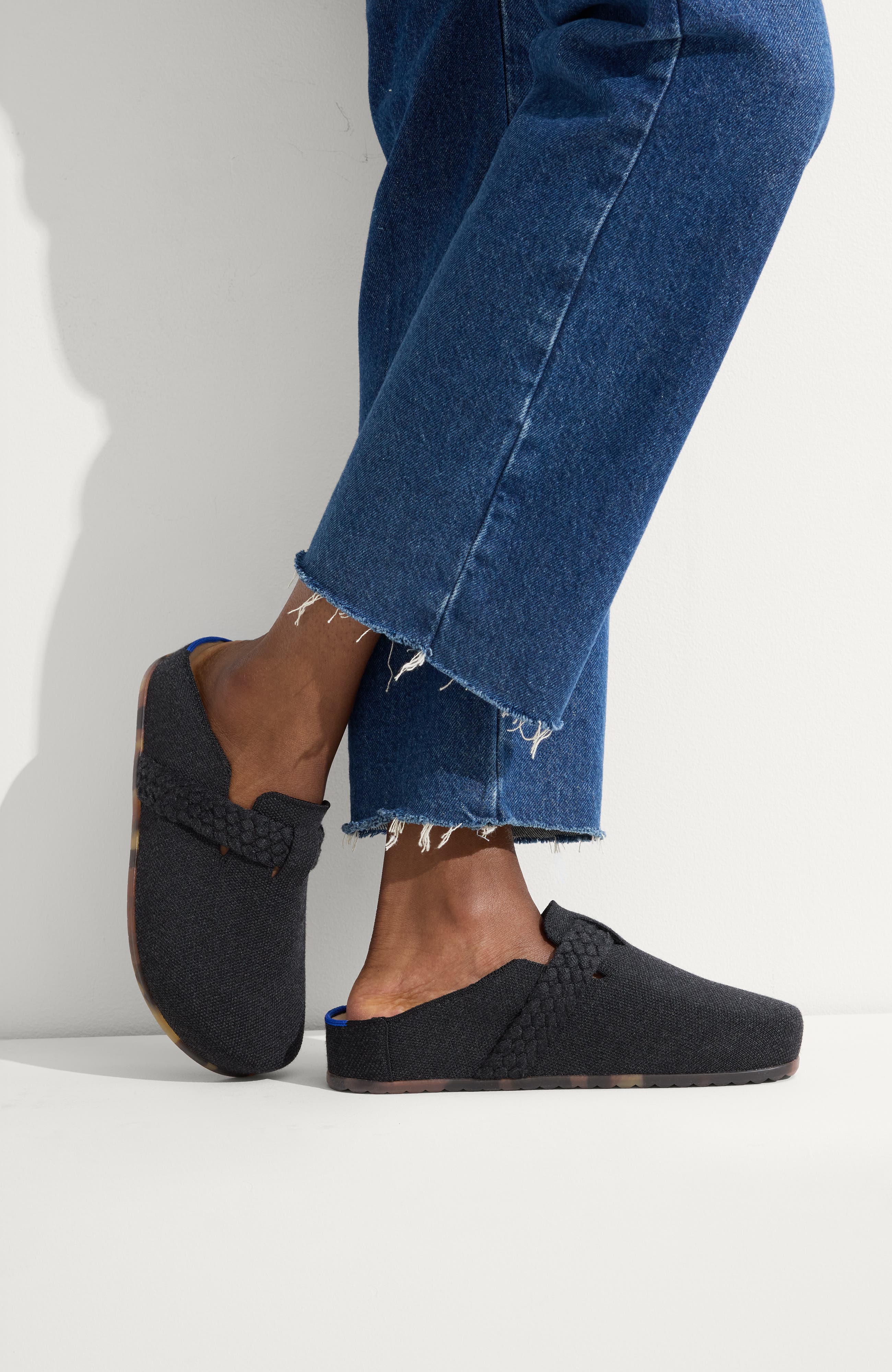 The Braid Clog, Alternate, color, Black