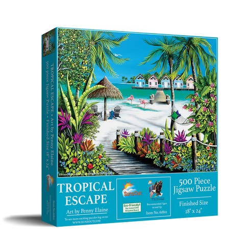 Tropical Escape 500 piece Jigsaw Puzzle for Adults