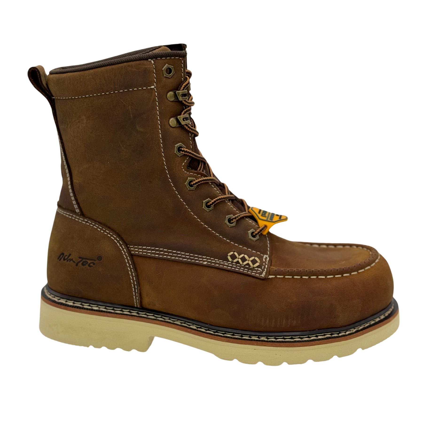Apex 8" SR Moc-Toe Work Boots, Alternate, color, Crazy Horse