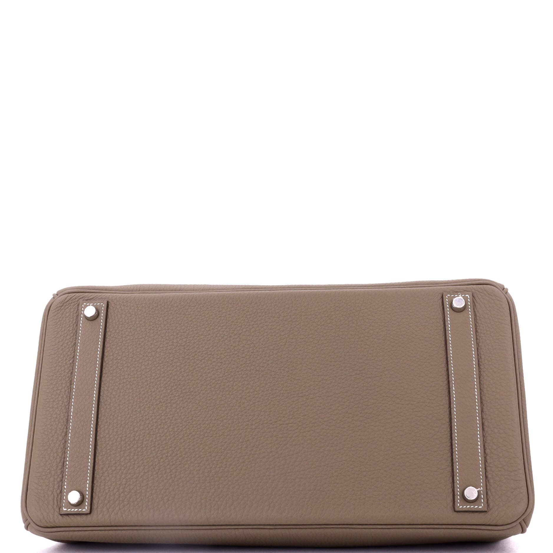 Pre-Owned Hermes Birkin Handbag Grey Togo with Palladium Hardware 40, Alternate, color, 