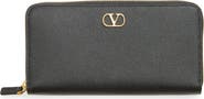 Valentino Garavani VLogo Signature Zip Around Continental Wallet